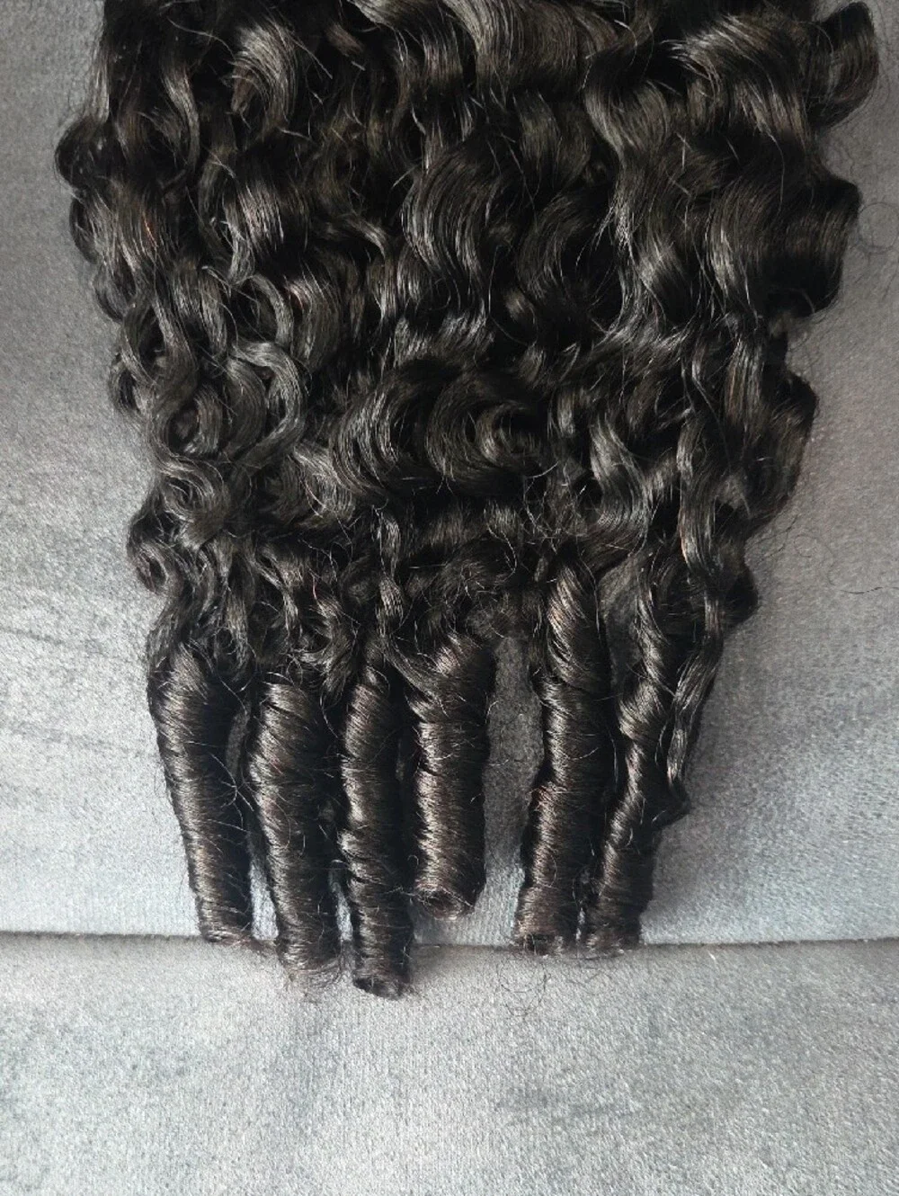 Burmese Curly Crochet Human Hair 18IN 180g Miracle Knots
